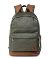 TSD BRAND URBAN LIGHT COATED CANVAS BACKPACK