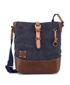 TSD BRAND REDWOOD CANVAS CROSSBODY BAG