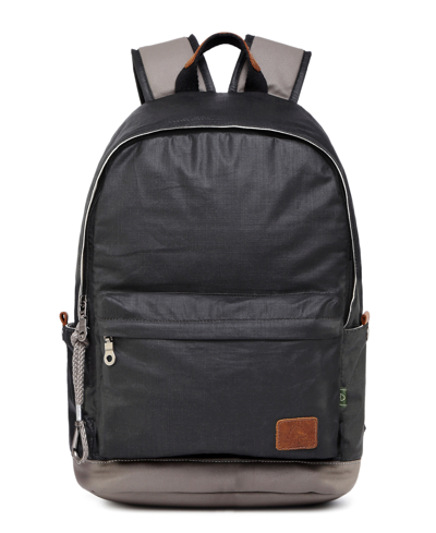 Tsd Brand Urban Light Coated Canvas Backpack In Black
