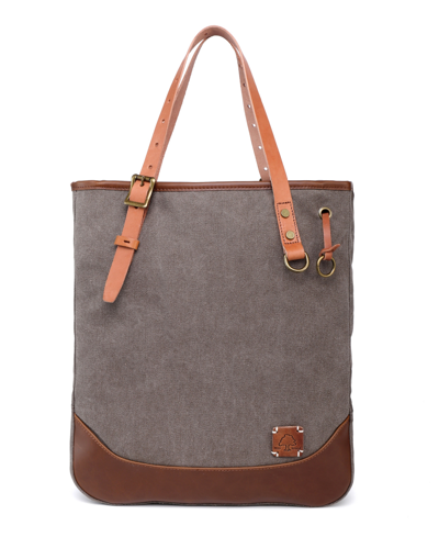 Tsd Brand Redwood Canvas Tote In Olive