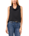 Vince Camuto Cowl Neck Sleeveless Blouse In Rich Black