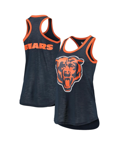 G-iii 4her By Carl Banks Women's  Navy Chicago Bears Tater Tank Top