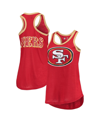 G-iii 4her By Carl Banks Scarlet San Francisco 49ers Tater Burnout Tank Top In Scarlet