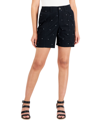 Style & Co Women's Comfort-waist Cargo Shorts, Created For Macy's In Basic Dot Black