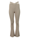DION LEE CROSS RIB PANT SAND AND MILITARY