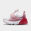 Nike Babies'  Kids' Toddler Air Max 270 Extreme Casual Shoes In White/pink Glaze/pink Salt