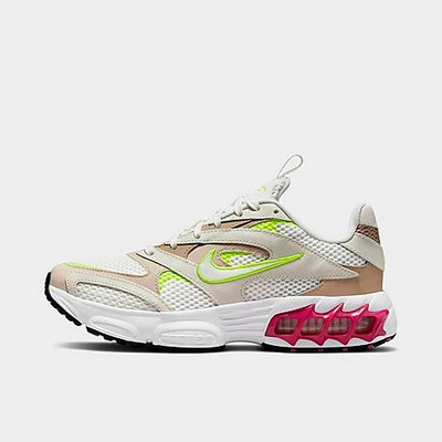 Nike Women's Zoom Air Fire Casual Shoes In Summit White/white/light Orewood Brown/hemp/pink Prime/volt