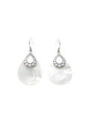 JOHN HARDY ‘DOT' STERLING SILVER MOTHER OF PEARL TEARDROP EARRINGS