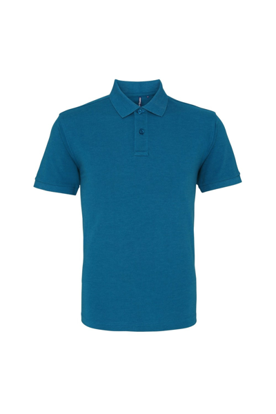 Asquith & Fox Mens Plain Short Sleeve Polo Shirt In Blue | ModeSens