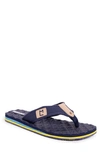 Muk Luks Chill Out Flip-flop Sandal In Navy