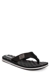 Muk Luks Men's Chill Out Thong Men's Shoes In Black