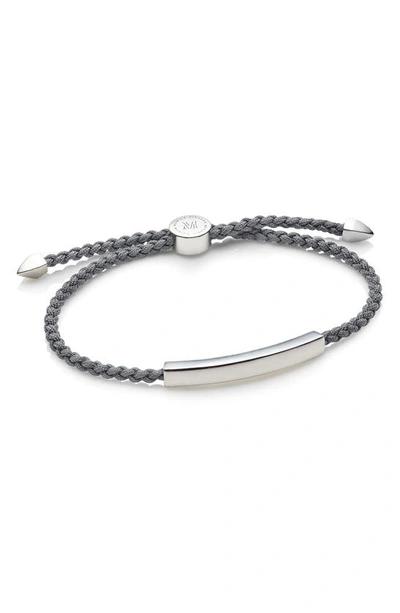 Monica Vinader Linear Friendship Bracelet In Sterling Silver