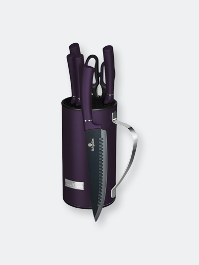 Berlinger Haus 7-piece Knife Set With Mobile Stand Purple Collection