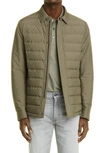 ZEGNA STRATOS QUILTED DOWN SHIRT JACKET
