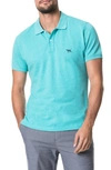 Rodd & Gunn 'the Gunn' Piqué Sports Fit Cotton Polo In Aqua