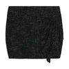 Iro Yoni Tweed And Lurex Mini Skirt In Black Silver