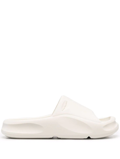 Heron Preston Square-toe Moulded Slides In White