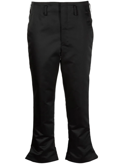 Comme Des Garçons Cropped Tailored Trousers In 1 Black