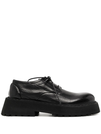 Marsèll Patent-leather Flatform Oxford Shoes In Black