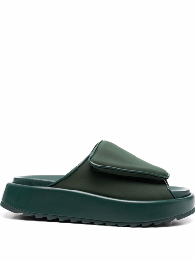 Gia Borghini Gia 1 Touch-strap Sandals In Grün