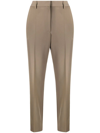 MM6 MAISON MARGIELA SINGLE-STITCH CROPPED TAILORED TROUSERS