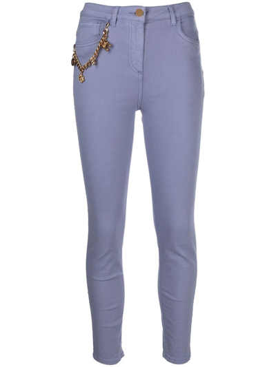 Elisabetta Franchi Charm-detail Denim Jeans In Rosa