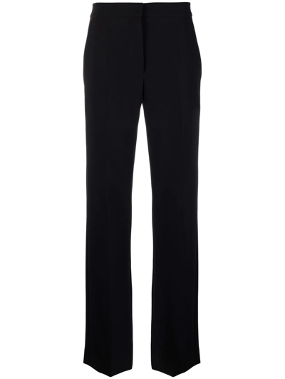 Genny Slit-detail Tailored Trousers In Black