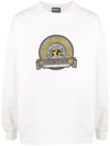 Diesel Crewneck S-patchy Sweatshirt With Deboosed Patch In Weiss