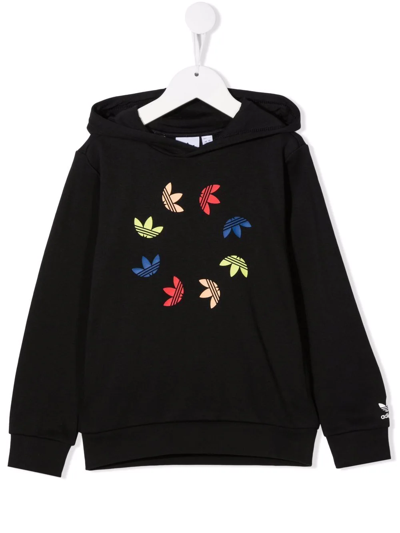 Adidas Originals Kids' Logo-print Hoodie In Black
