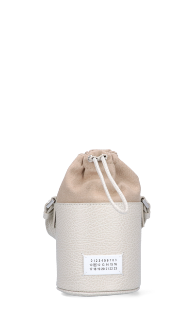 Maison Margiela '5ac' Micro Bucket Bag In Grey