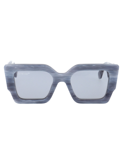 Off-white Oeri003 - Catalina Sunglasses In 0505 Light Grey Light Grey