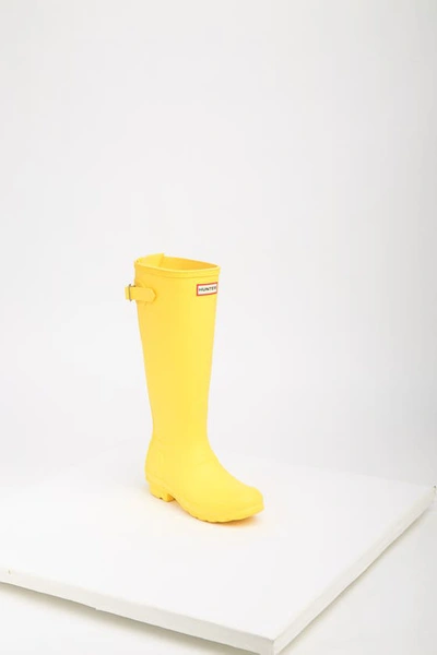 Hunter Original Tall Waterproof Rain Boot In Primrose