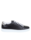 JIMMY CHOO ROME / M SNEAKERS IN BLACK LEATHER