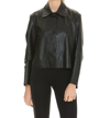 Arma Button-up Leather Jacket In Black