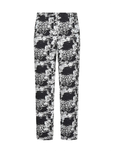 Comme Des Garçons Homme Deux Comme Des Garçons Homme Plus Floral Patterned Pants In 1 White Flo