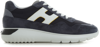 Hogan 3 Blue Leather Blend Sneakers In Blue