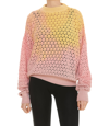 Attico Gradient-effect Oversized Jumper In Multicolor