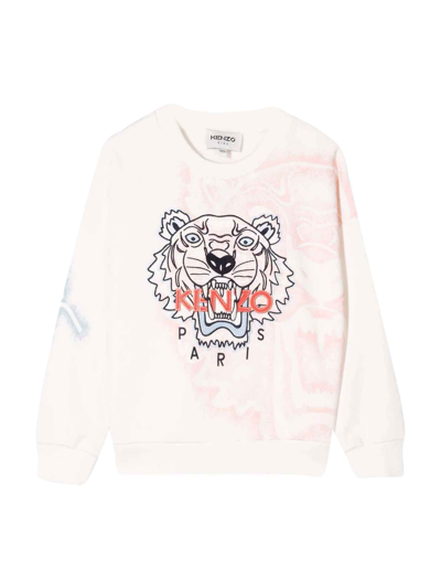 Kenzo Ecru Teen Sweatshirt With Print