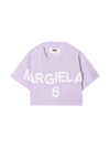MM6 MAISON MARGIELA PURPLE T-SHIRT TEEN MM6 MAISON MARGIELA KIDS