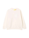 Off-white Light Pink Sweatshirt With Print In Bianco