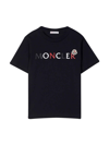 MONCLER BLUE MONCLER ENFANT T-SHIRT