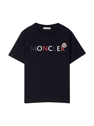 Moncler Kids T-shirt In Blue