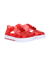 DOLCE & GABBANA RED SANDALS WITH CAGE TIP