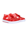 Dolce & Gabbana Red Sandals With Cage Tip In Rosso/bianco