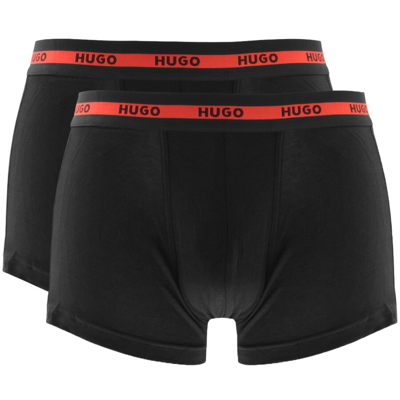 Hugo Double Pack Trunks Black