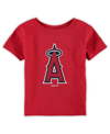 OUTERSTUFF INFANT BOYS AND GIRLS RED LOS ANGELES ANGELS PRIMARY TEAM LOGO T-SHIRT
