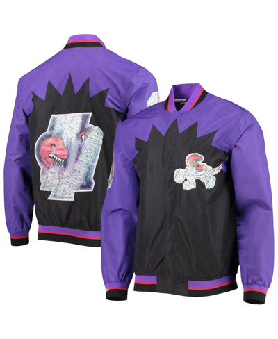 Mitchell & Ness Men's Toronto Raptors Black  Hardwood Classics 75th Anniversary Authentic Warmup Full