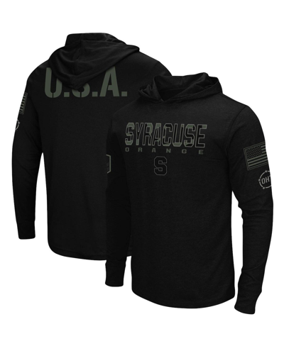 Colosseum Men's Black Syracuse Orange Oht Military-inspired Appreciation Hoodie Long Sleeve T-shirt