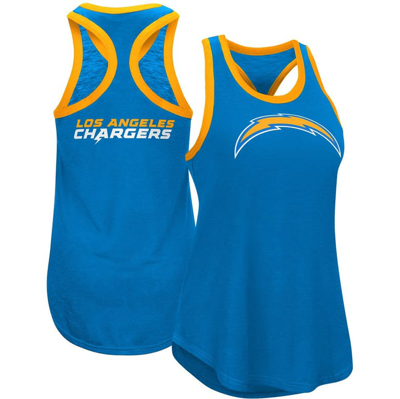 G-iii 4her By Carl Banks Navy Los Angeles Chargers Tater Tank Top