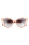 Alexander Mcqueen 54mm Cat Eye Sunglasses In Pink